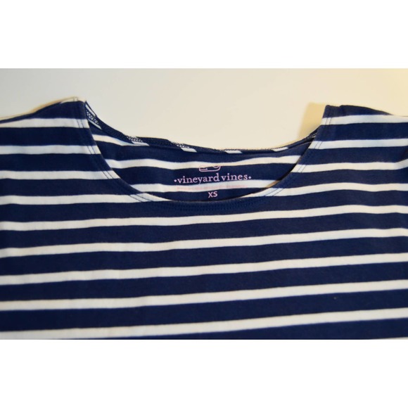 Vineyard Vines blue and white stripe T-shirt dress size XS - Picture 3 of 3
